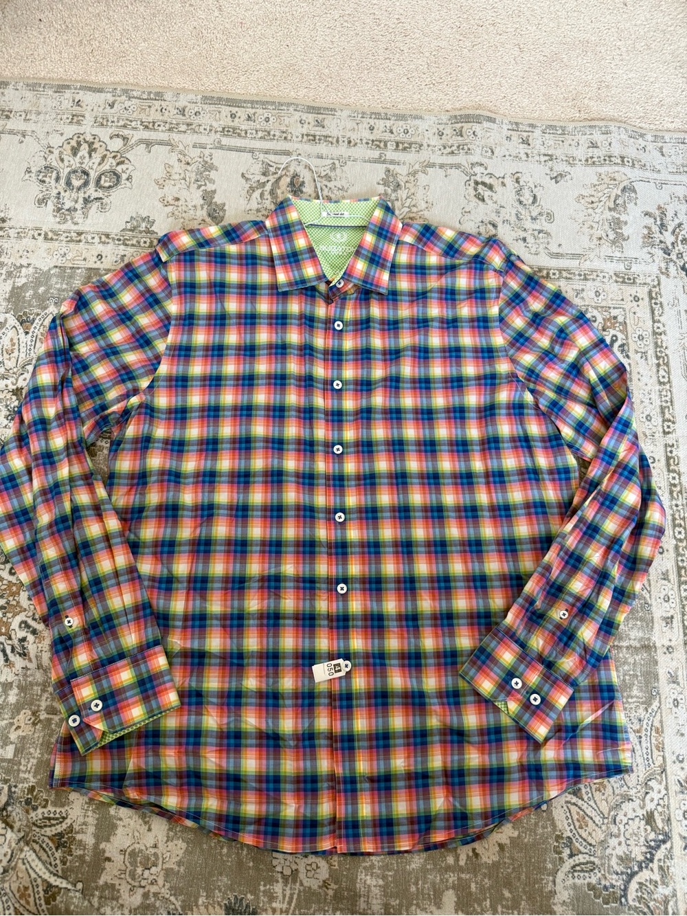 Bugatchi Men's Multicolor Plaid Button-Down Shirt